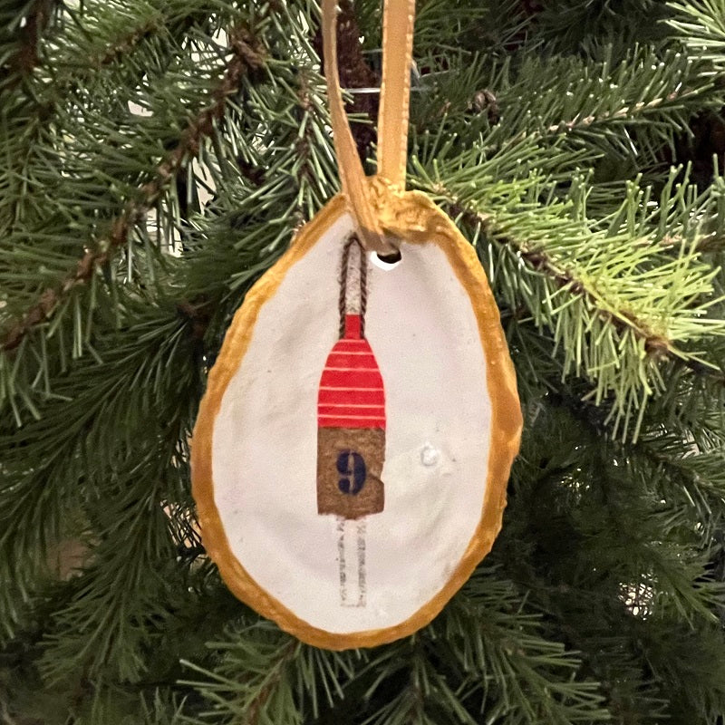 Gold Oyster Shell Ornament